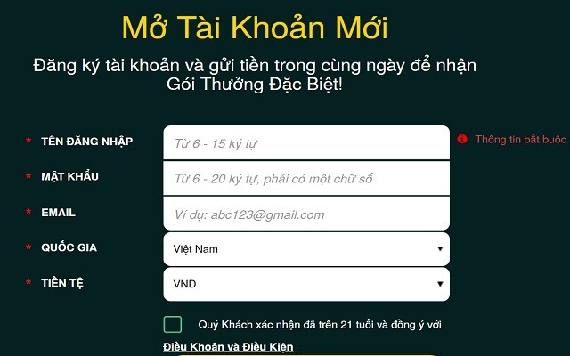 Hướng Dẫn đăng Ký Tài Khoản V9bet