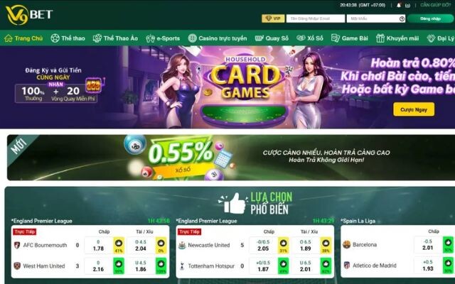 Các loại hình cá cược điển hình tại nhà cái V9bet
