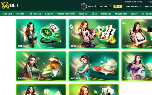 Casino Truc Tuyen V9bet La Dia Diem Ca Cuoc Tuyet Voi Cho Game Thu