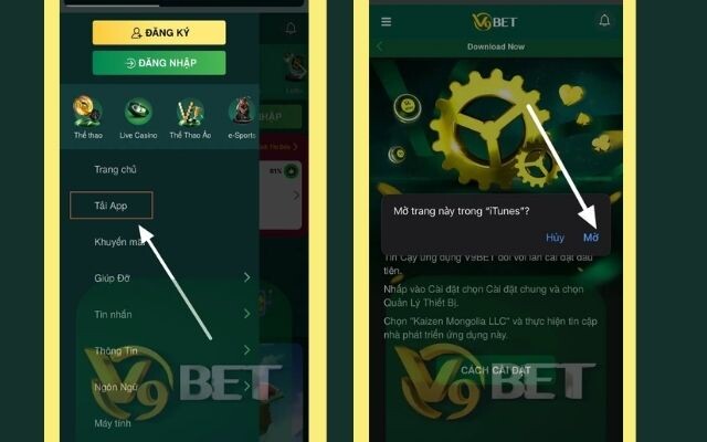 Hướng dẫn tải app V9bet nhanh chóng và đơn giản chỉ sau vài bước