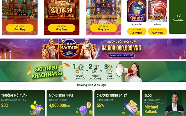 Giao Diện Trang Chủ V9bet